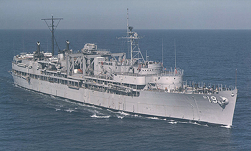 USS Proteus approaching Guam