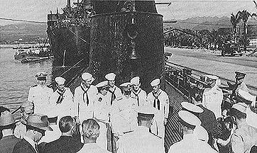 Japanese sub war prize behind USS Proteus