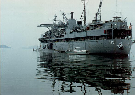 USS Proteus at Chinhae, Korea